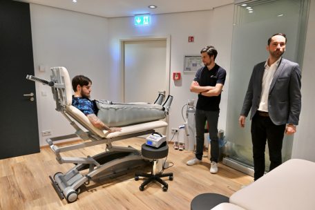 Vincent Thill nutzt das Angebot des HPTRC nach seinem Kreuzbandriss 