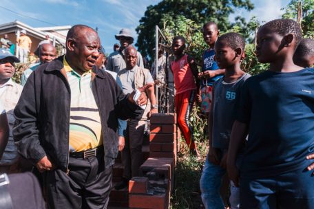 Präsident Cyril Ramaphosa im Wahlkampf letzte Woche