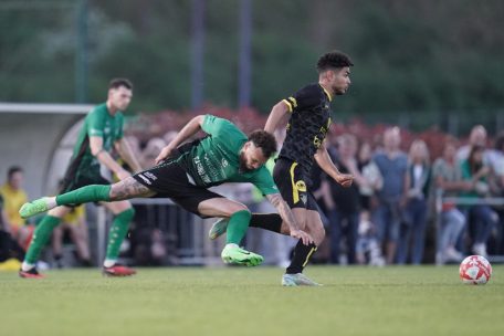 Walid Jarmouni (r.) drückte der Partie in der Schlussphase seinen persönlichen Stempel auf