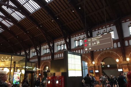 Der Bahnhof in Kopenhagen