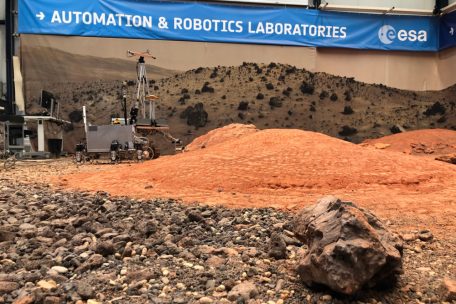 In ihrem Labor in Nordwijk testet die ESA auch Marsroboter