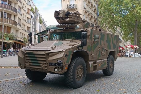 Ein gepanzerter Serval von der französischen Armee