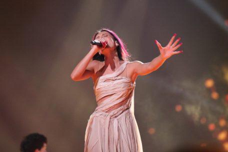 Die israelische Sängerin Eden Golan bei den Proben am Freitag