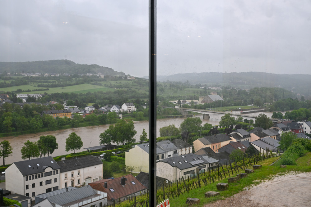 Hochwasser / Trotz Chaos bei unseren Nachbarn: Die Mosel stellt in Luxemburg derzeit kein größeres Risiko dar