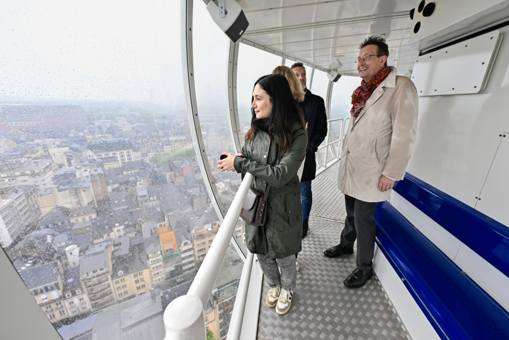 City Skyliner / 72 Meter über Luxemburg-Stadt: Aussichtsturm bietet wieder schwindelerregende Ausblicke 