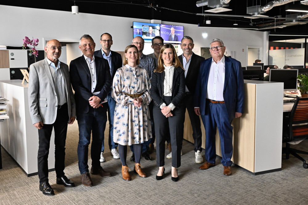 Besuch / Elisabeth Margue zu Gast bei der Editpress-Gruppe