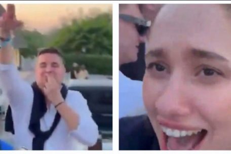 Ein Ausschnitt des Videos zeigt beste Stimmung mit rechtsradikaler Hetze