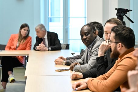 Parteierfahren, aber nicht europawahlerfahren: „Brückenbauer“ David Foka