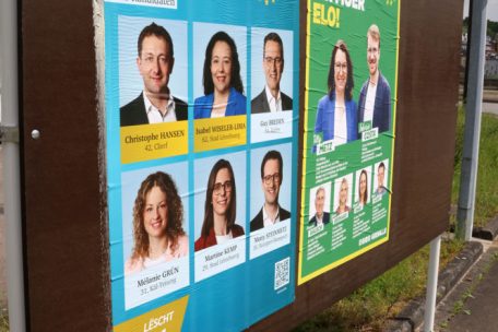 Viele Plakate, viele Gesichter 