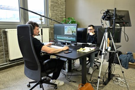 Criss Steichen (links) hofft, dass man den Service noch auf andere Sprachen ausweiten kann.