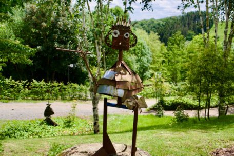 Der Pr&auml;sident des &bdquo;Liewenshaff&ldquo;, Jean Fetz, als Eisenfigur