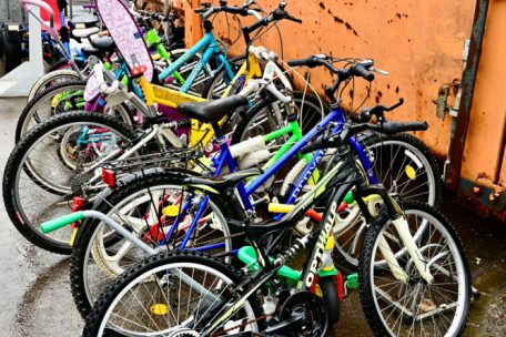 Wenn nicht mehr fahrbar, werden die Drahtesel als Ersatzteilreserve genutzt