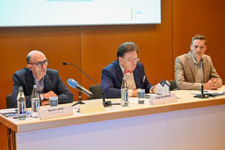 Bastien Larue, Serge Allegrezza und Tom Haas