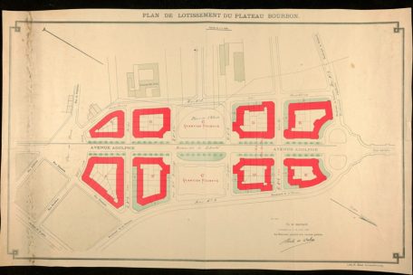  Bebauungsplan von 1906 mit der place de l‘Etoile, AVL LU PIV/2B-Plans