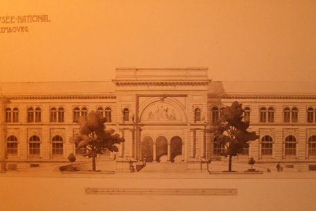 Projekt eines Nationalmuseums auf 19, av. de la Liberté, stoßend auf die place des Martyrs, ANLUX, BP, N°103