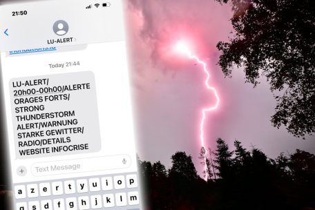 LU-Alert / „Technischer Zwischenfall“ – Post-Kunden bekamen Unwetter-Warnung mit Stunden Verspätung