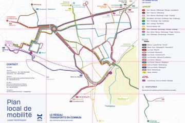 Mobilität / Neues aus Esch: Faltbare Übersichtskarte und Wiederaufnahme der „Vëlodukt Ride“