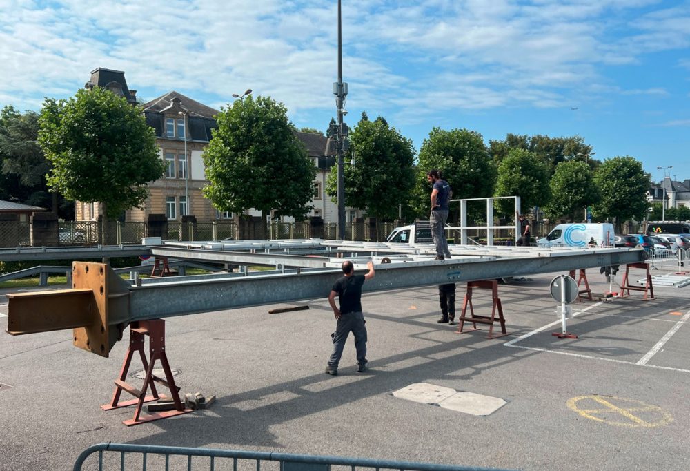 Luxemburg-Stadt / „Schueberfouer“ 2024: Die Vorbereitungen auf dem Glacis haben angefangen
