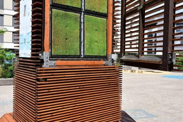 Differdingen / Erster von fünf „City Trees“ aufgestellt