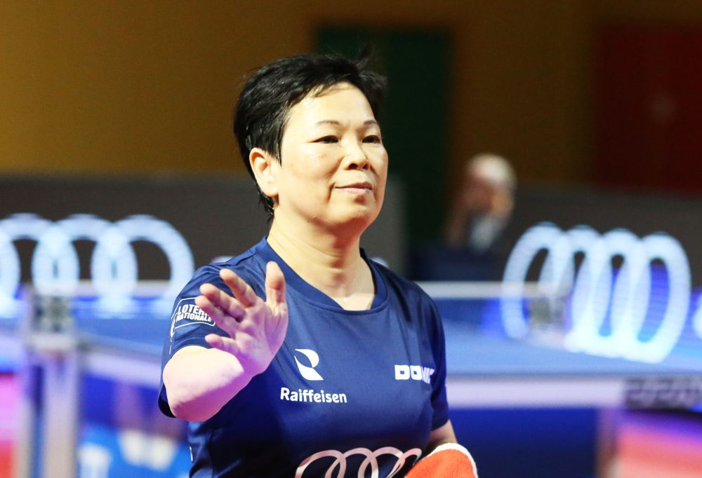 Pressekonferenz / Ni Xia Lian und Bob Bertemes Fahnenträger in Paris