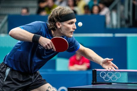 Tischtennis / Der große Coup blieb aus: Luka Mladenovic scheidet nach Niederlage gegen den Dänen Jonathan Groth aus