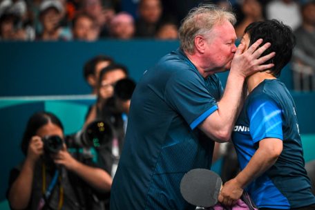 Tischtennis / Ein Küsschen von Tommy Danielsson: Der romantische Abschluss von Ni Xia Lian in Paris