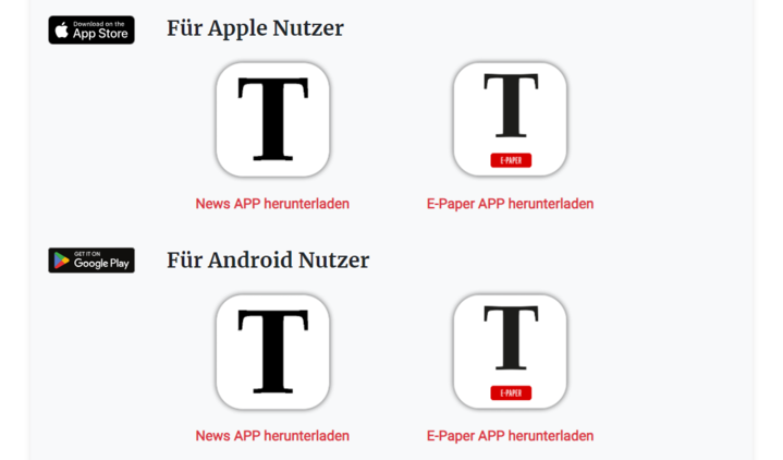 Tageblatt / Unsere neuen Apps sind da! Genießen Sie mehr Flexibilität und ein verbessertes Leseerlebnis!