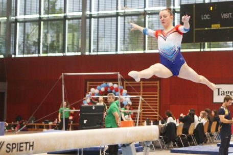 Céleste Mordenti hätte am liebsten selbst in der Arena Bercy auf der Turnmatte gestanden, blickt jetzt aber Richtung Los Angeles