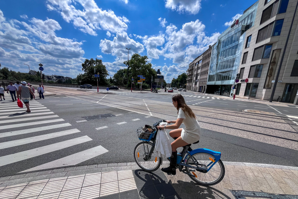 Luxemburg-Stadt / Mahnfahrt für sichere Radwege