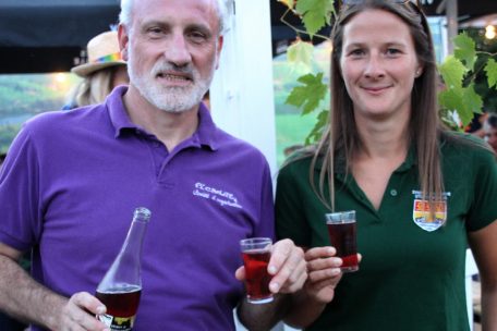 Präsident Nico Vesque und Vizepräsidentin Stephanie Marx setzen auf gutes Wetter für das Fest