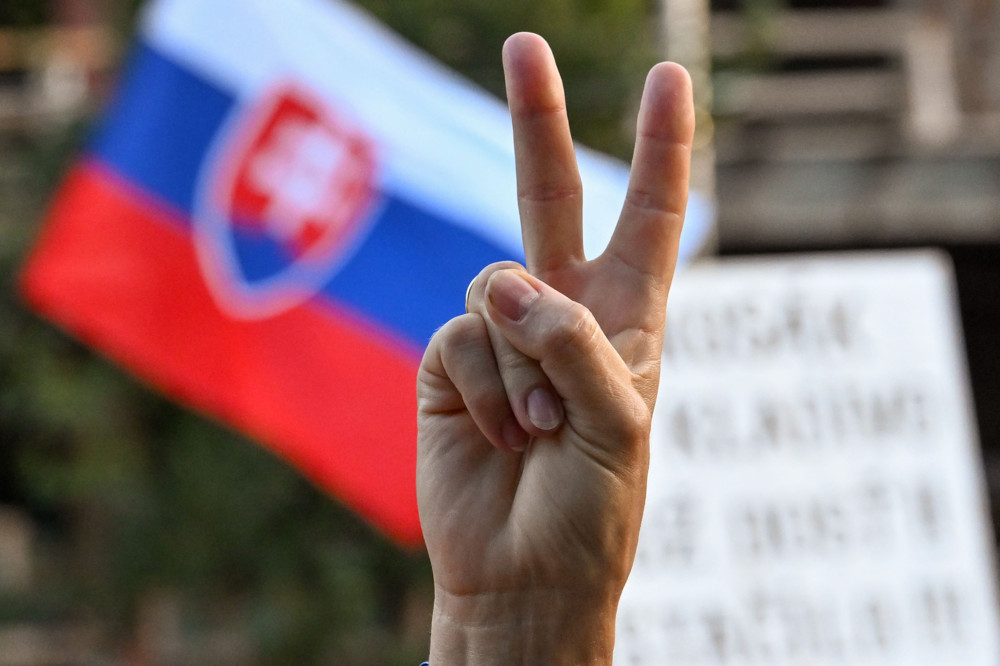 Demonstration / Tausende protestieren gegen slowakische Regierung