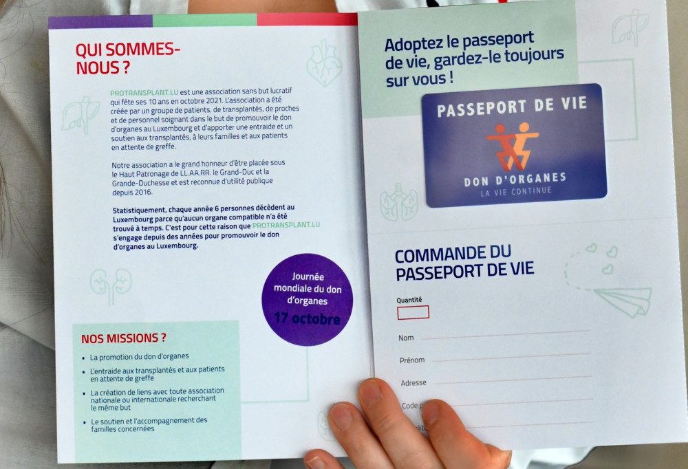 Luxemburg  / Mehr als 40.000 Menschen sind bereit, ihre Organe zu spenden