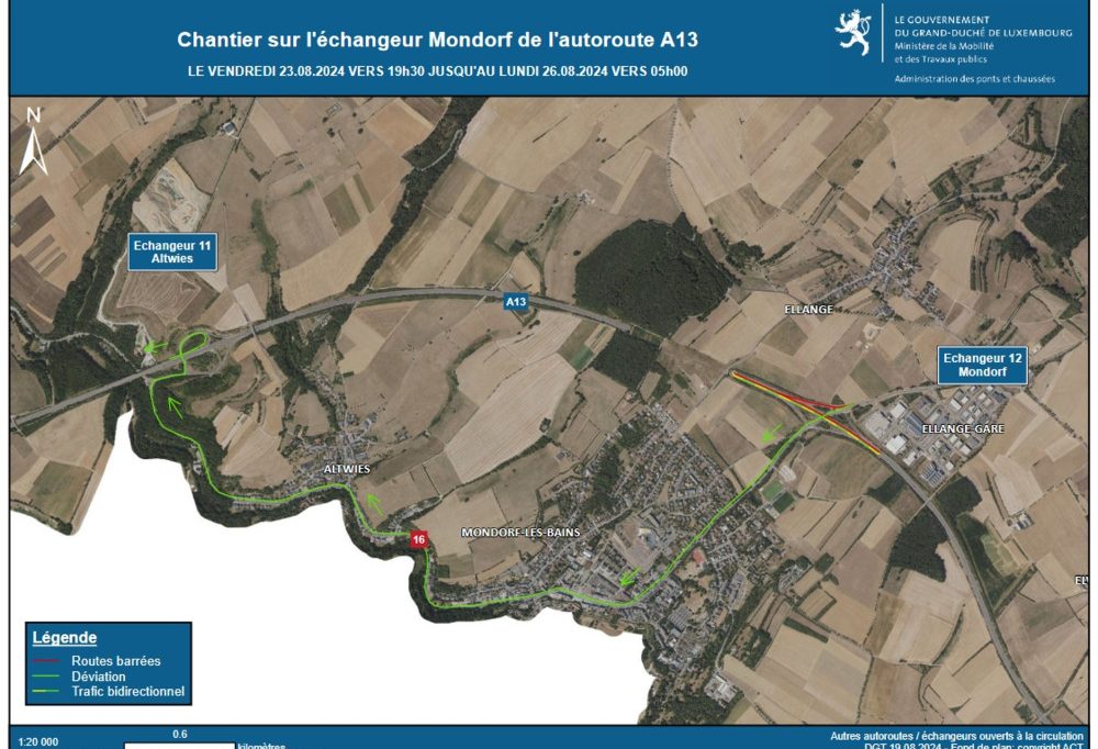 Mondorf / Straßenbauverwaltung kündigt Arbeiten an der A13 über das Wochenende an