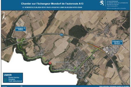 Mondorf / Straßenbauverwaltung kündigt Arbeiten an der A13 über das Wochenende an