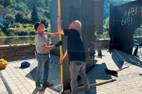 Mit vereinten Kräften in Richtung Einweihung am Mittwoch