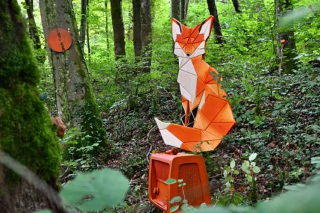 Teil der Cueva-Ausstellung im Ellergrund: ein Fuchs von „Formida“