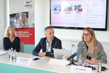 Haben keine passenden Gebäude gefunden (v.l.): ADEM-Direktorin Isabelle Schlesser, Minister Georges Mischo und die stellvertretende ADEM-Direktorin Gaby Wagner