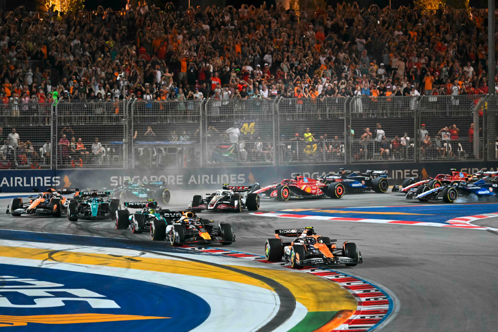 Formel 1 / Norris fliegt zum Sieg in Singapur, Verstappen betreibt Schadensbegrenzung