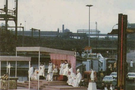 Célébration du pape Jean-Paul II à Esch-sur-Alzette le 15 mai 1985