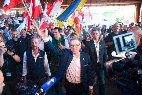 Herbert Kickl Anfang September beim Wahlkampf in der Steiermark