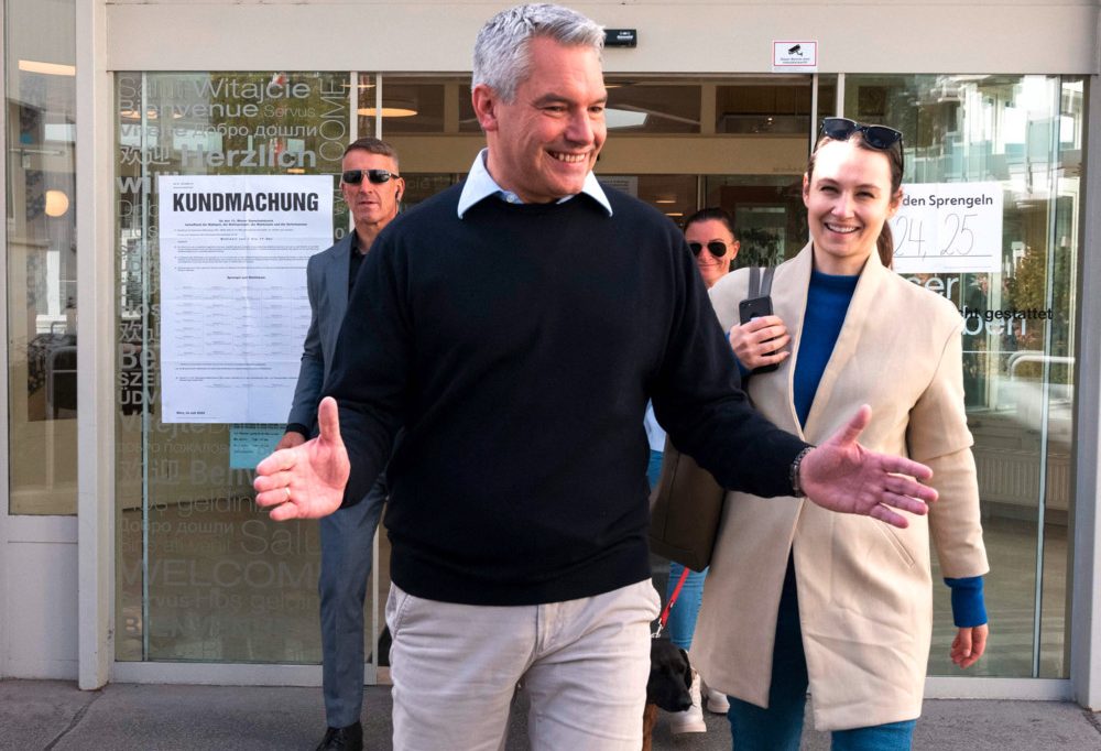 Wahl in Österreich / Noch-Kanzler Nehammer sieht „starke Wahlbewegung zugunsten der ÖVP“