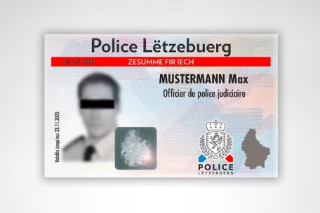 So sieht ein Luxemburger Polizeiausweis aus