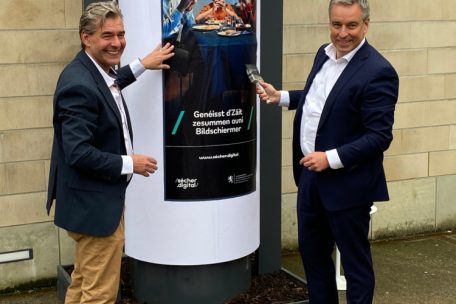 Bildungsminister Claude Meisch (r.) und Alain Massen von der Nationalen Elternvertretung 