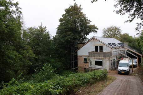 Die Baustelle in der André-Koch-Straße in der Nähe des Dieswee