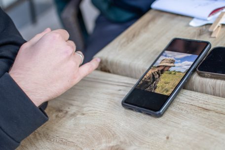 Ein Foto von den Tagen, als Andrii tatsächlich Soldat war – zumindest auf dem Papier, dann flüchtete er