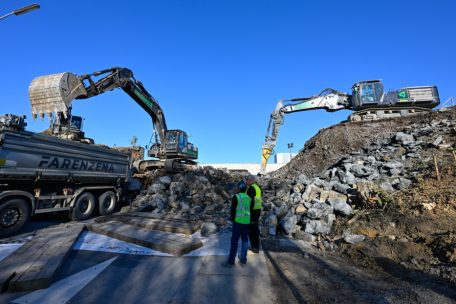 Verkehr / Monnerich: So sehen die Abrissarbeiten an der Brücke in der rue d’Europe aus