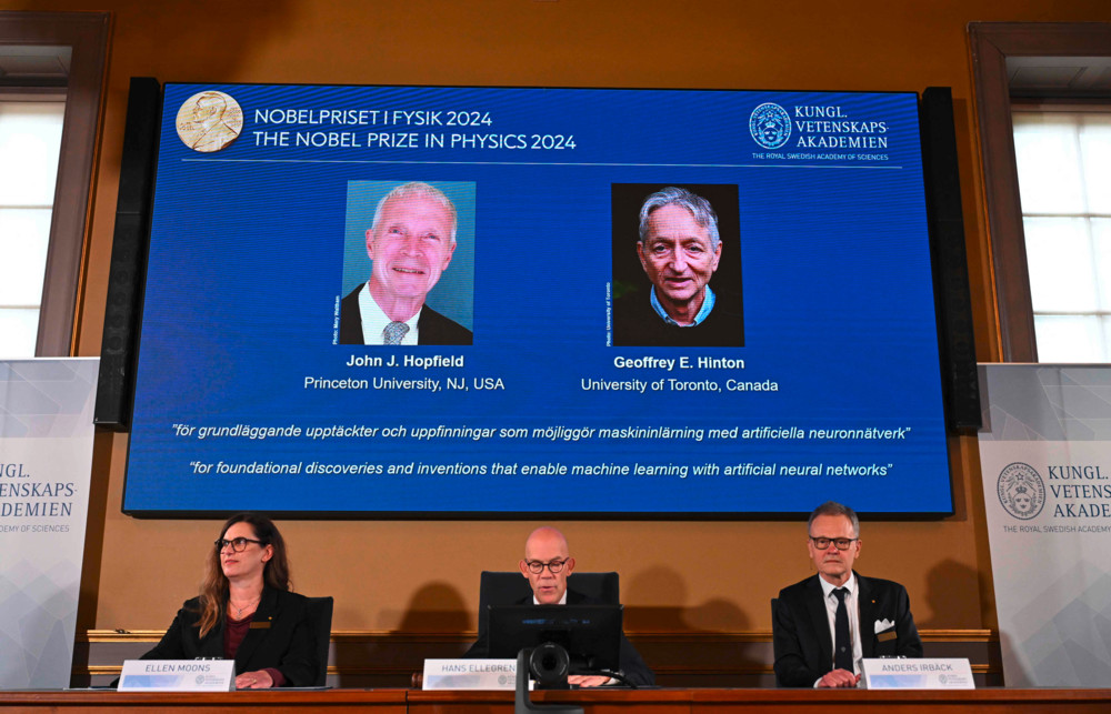 Stockholm / Physik-Nobelpreis geht an zwei KI-Grundlagenforscher aus den USA und Kanada