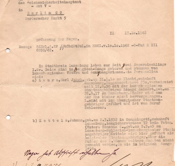 E Bléck duerch d’Lëns / Im Visier des Nationalsozialismus – Schwarze Menschen