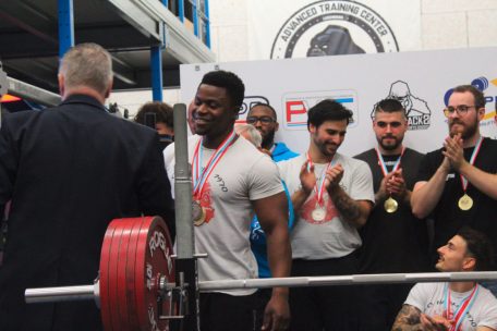 Yannick Djankou (SC Hamm 1970), der vor kurzem Vater geworden ist, holte jetzt in Koerich den Landesmeistertitel in der -93-kg-Open-Klasse