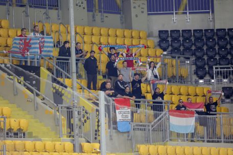 Die mitgereisten Fans aus Luxemburg